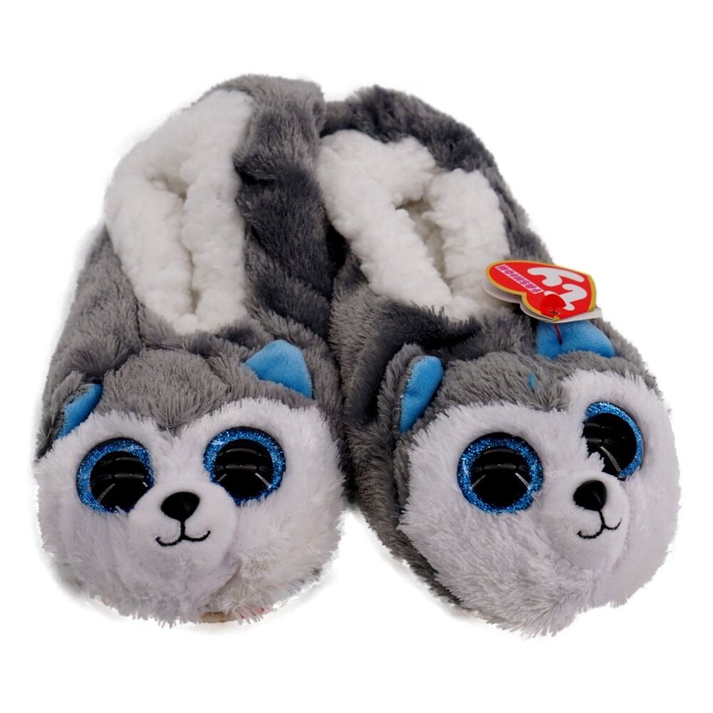 Ty Fashion Raccoon Slush Slippers Ages 4-6 Spot Clean